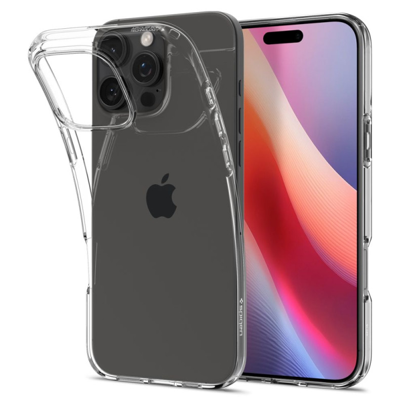 Spigen Liquid Crystal dėklas iPhone 16 Pro - skaidrus
