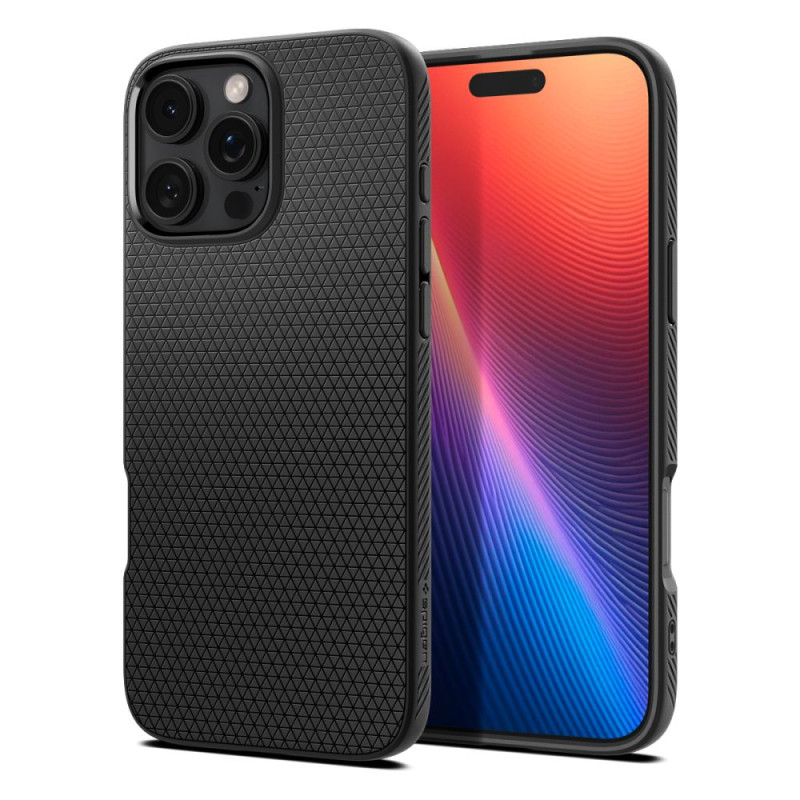 Spigen Liquid Air dėklas iPhone 16 Pro - juodas