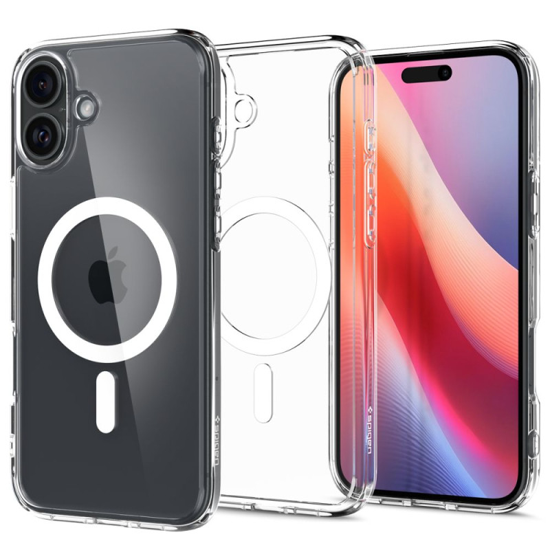 Spigen Ultra Hybrid Mag dėklas su MagSafe iPhone 16 Plus - baltas