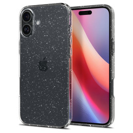 Spigen Liquid Crystal dėklas iPhone 16 Plus - skaidrus ir blizgantis