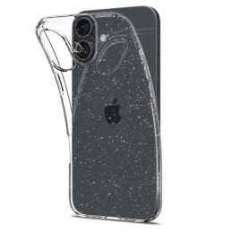 Spigen Liquid Crystal dėklas iPhone 16 Plus - skaidrus ir blizgantis