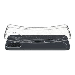 Spigen Liquid Crystal dėklas iPhone 16 Plus - skaidrus ir blizgantis