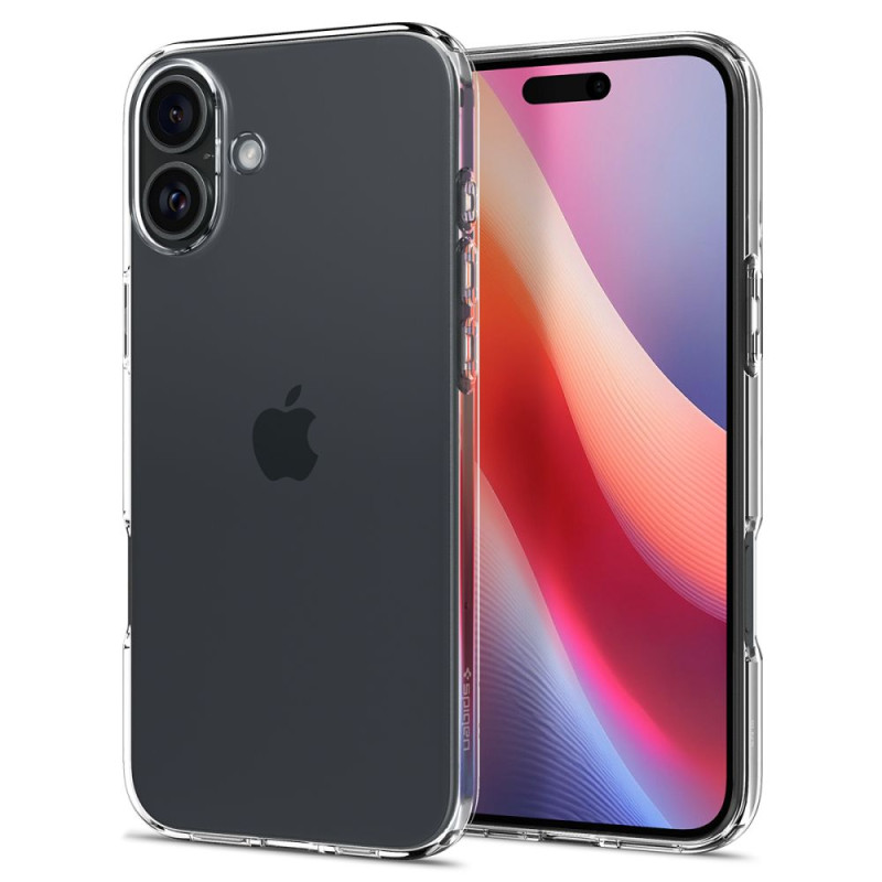 Spigen Liquid Crystal dėklas iPhone 16 Plus - skaidrus