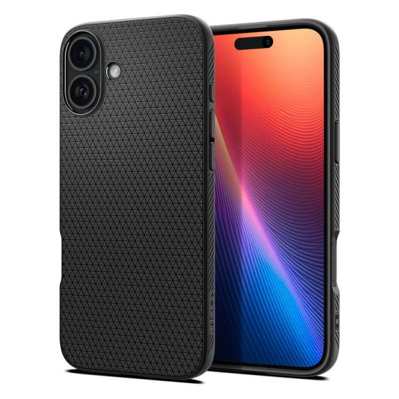 Spigen Liquid Air dėklas iPhone 16 Plus - juodas