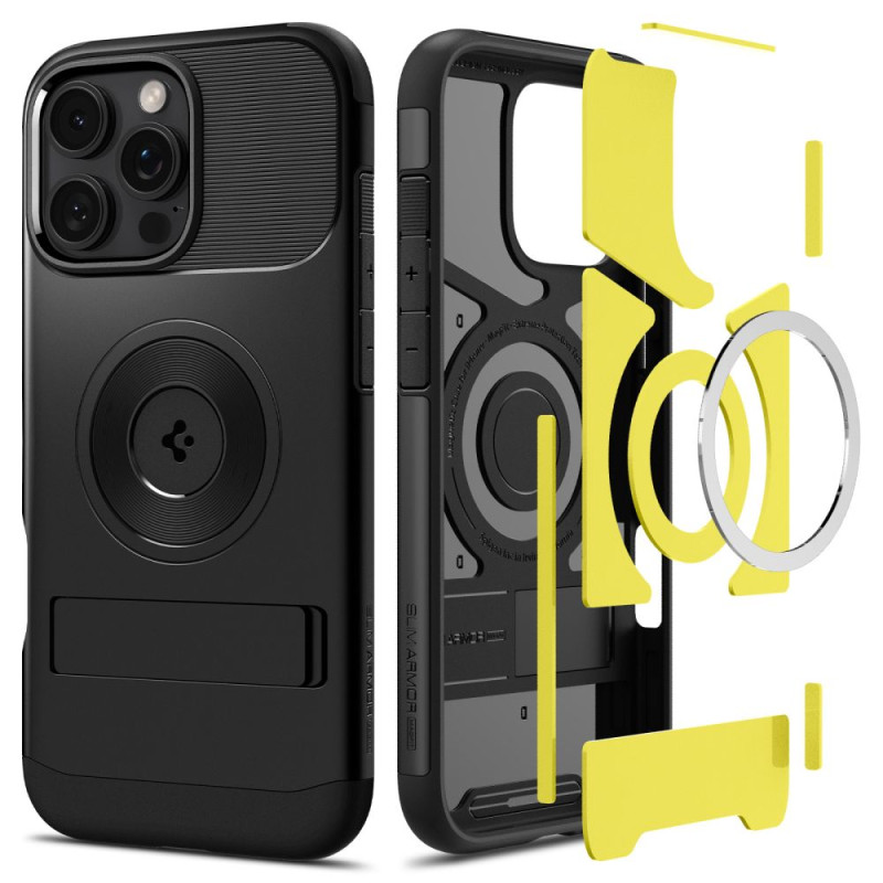 Spigen Slim Armor MagSafe dėklas iPhone 16 Pro Max - juodas
