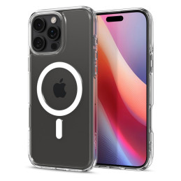 Spigen Ultra Hybrid Mag dėklas su MagSafe, skirtas iPhone 16 Pro Max - baltas