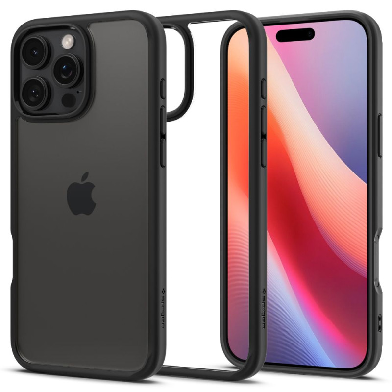 Spigen Ultra Hybrid dėklas, skirtas iPhone 16 Pro Max - matinė juoda
