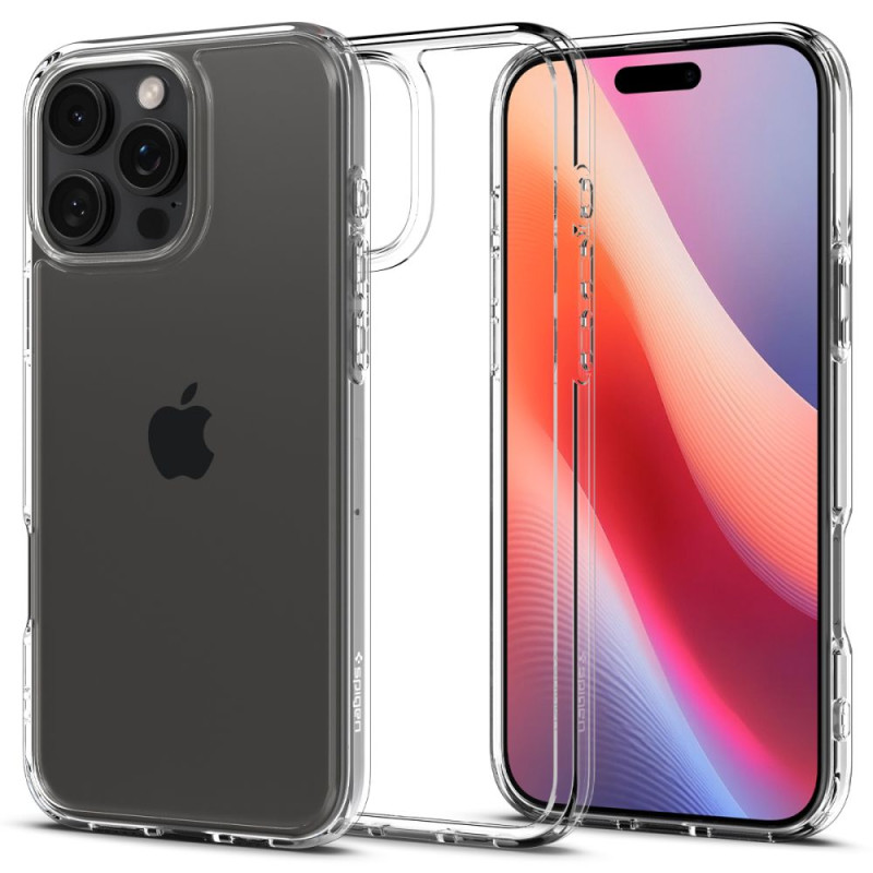 Spigen Ultra Hybrid dėklas, skirtas iPhone 16 Pro Max - skaidrus