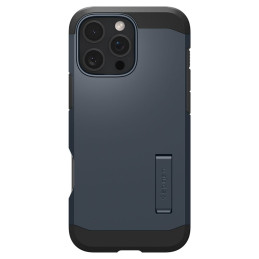 Spigen Tough Armor MagSafe dėklas su stovu iPhone 16 Pro Max - tamsiai pilkas