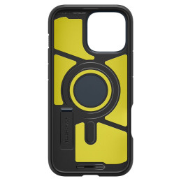 Spigen Tough Armor MagSafe dėklas su stovu iPhone 16 Pro Max - tamsiai pilkas