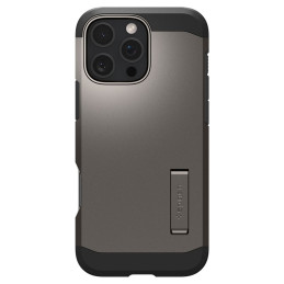Spigen Tough Armor MagSafe dėklas su stovu iPhone 16 Pro Max - gunmetal