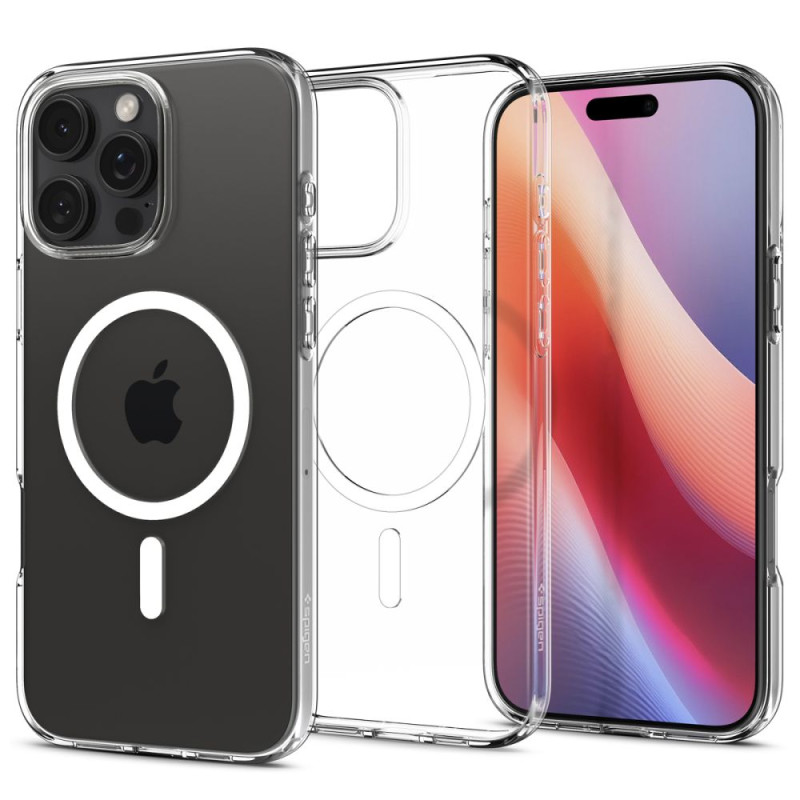 Spigen Liquid Crystal MagSafe dėklas iPhone 16 Pro Max - skaidrus
