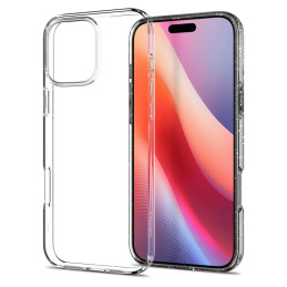 Spigen Liquid Crystal dėklas iPhone 16 Pro Max - skaidrus ir blizgantis
