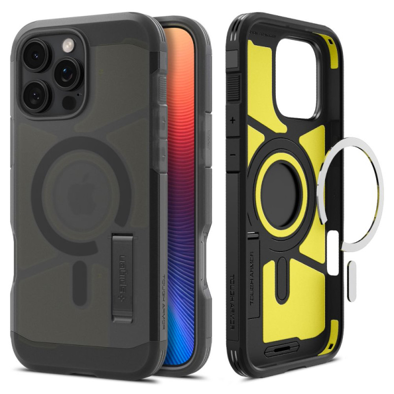 Spigen Tough Armor MagSafe dėklas iPhone 16 Pro Max - juodas