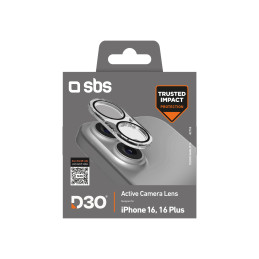 Grūdinto stiklo SBS Active Camera Lens D3O, skirtas iPhone 16 / 16 Plus