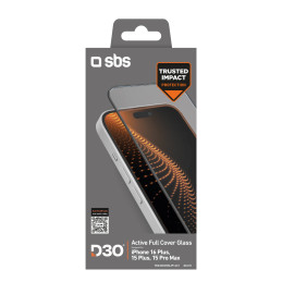 SBS grūdintas stiklas D3O grūdintas stiklas su rėmeliu, skirtas iPhone 16 Plus / iPhone 15 Plus