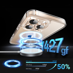 Ugreen Classy Clear Magnetic dėklas, skirtas iPhone 16 Pro Max - skaidrus