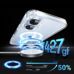 Ugreen Classy Clear Magnetic dėklas iPhone 16 - skaidrus