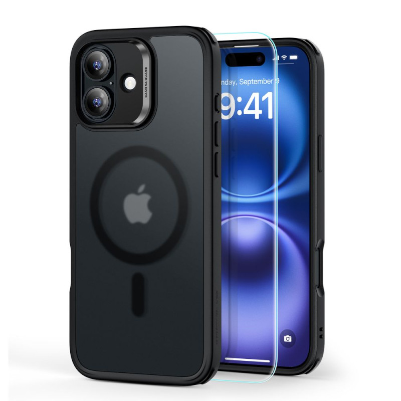 ESR Classic Hybrid Halolock MagSafe dėklo rinkinys + grūdintas stiklas skirtas iPhone 16 - permatomas