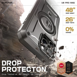 Supcase UB Pro Mag MagSafe dėklas iPhone 16 Pro - juodas