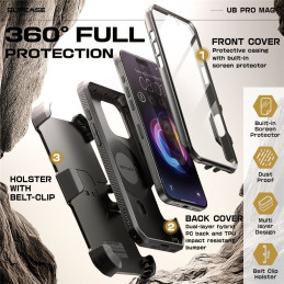 Supcase UB Pro Mag MagSafe dėklas iPhone 16 Pro - juodas