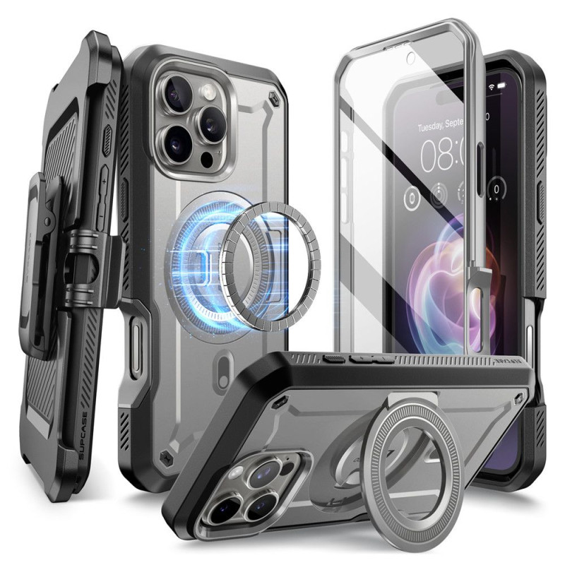 Supcase UB Pro Mag MagSafe dėklas iPhone 16 Pro - pilkas