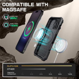 Supcase UB XT Mag dėklas su MagSafe, skirtas iPhone 16 Pro - juodas