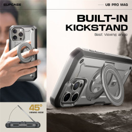 Supcase UB Pro Mag MagSafe dėklas iPhone 16 Pro Max - pilkas