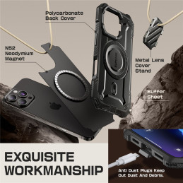 Supcase UB XT Mag dėklas su MagSafe, skirtas iPhone 16 Pro Max - juodas