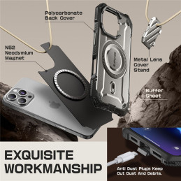 Supcase UB XT Mag dėklas su MagSafe, skirtas iPhone 16 Pro Max - pilkas