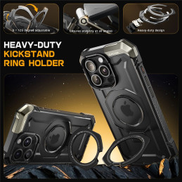 Supcase UB Grip Mag dėklas su MagSafe, skirtas iPhone 16 Pro Max - juodas