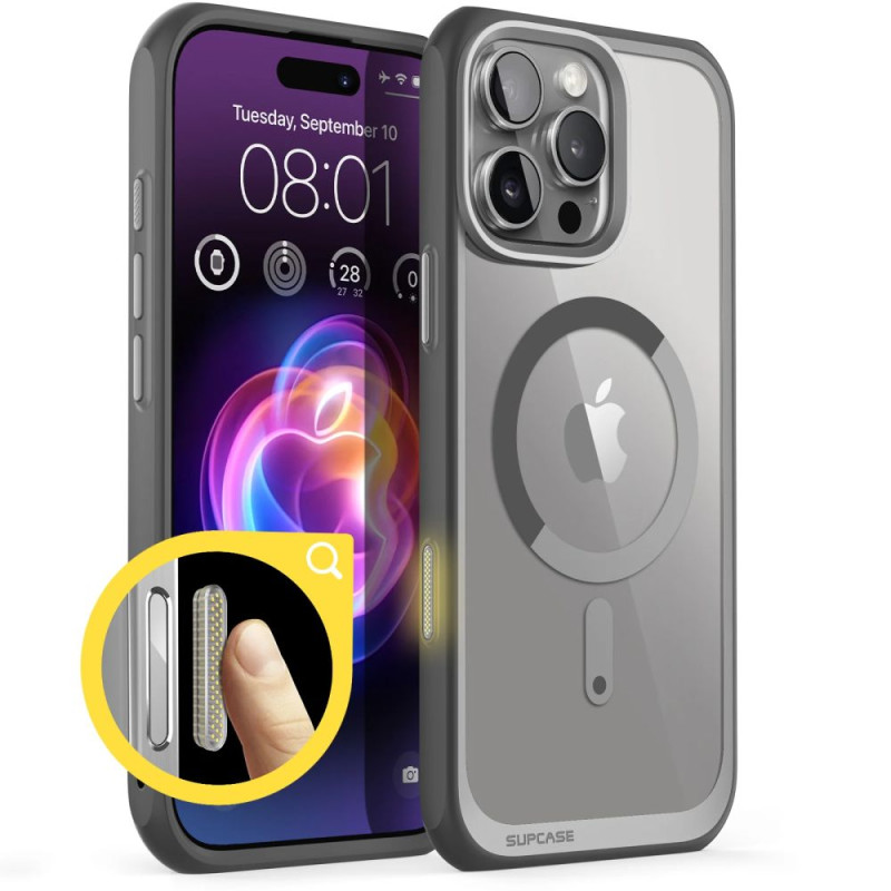Supcase UB Mag dėklas su MagSafe, skirtas iPhone 16 Pro Max - pilkas