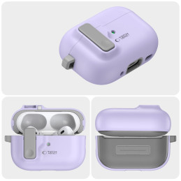 Tech-Protect Slim Hook Dėklas su karabinu, skirtas Apple AirPods Pro 1/ 2 – violetinis