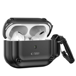 Tech-Protect Rough Hook Dėklas su karabinu, skirtas Apple AirPods Pro 1/ 2 – juodas