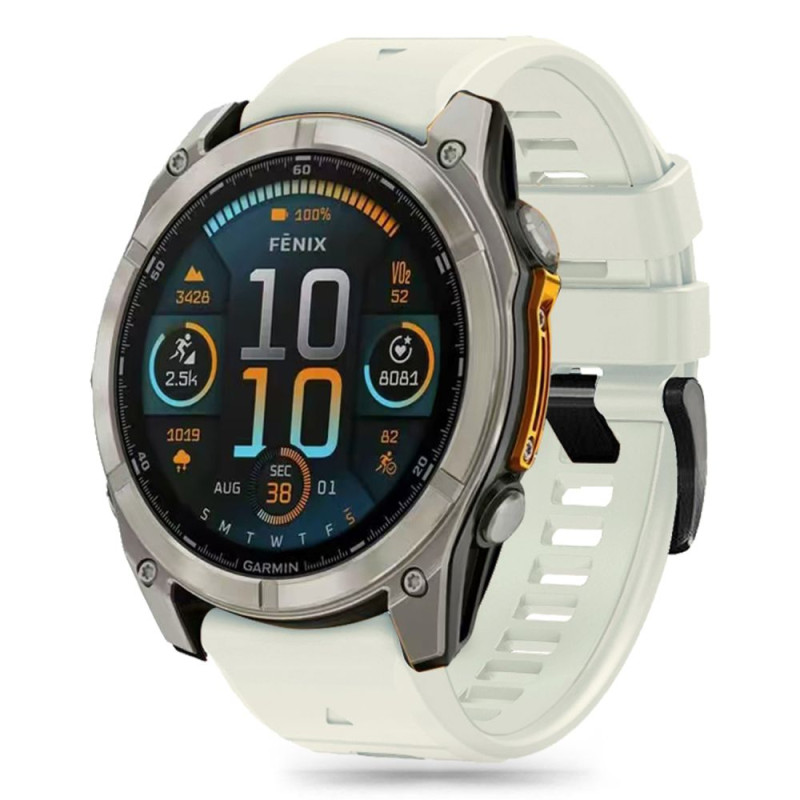 Tech-Protect silikoninis dirželis, skirtas Garmin Fenix 5X / 5X Plus / 6X / 6X Pro / 7X / 8 (51 mm) - titanas