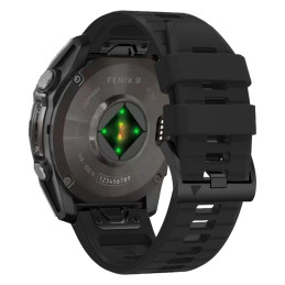 Tech-Protect silikoninis dirželis, skirtas Garmin Fenix 5/ 6/ 6 Pro/ 7/ 8 (47 mm)/ E – juodas