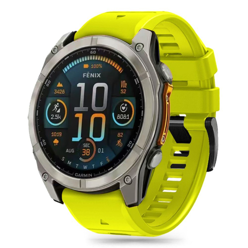 Tech-Protect silikoninis dirželis, skirtas Garmin Fenix 5/ 6/ 6 Pro/ 7/ 8 (47 mm)/ E – žalias