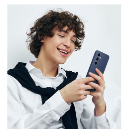 Samsung silikoninis dėklas EF-PS721CLEGWW, skirtas Samsung Galaxy S24 FE - mėlynas