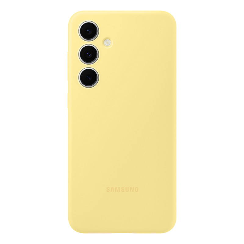 Samsung silikoninis dėklas EF-PS721CYEGWW, skirtas Samsung Galaxy S24 FE - geltonas
