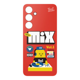 Samsung Flipsuit dėklas EF-MS721CREGWW, skirtas Samsung Galaxy S 24 FE - raudonas
