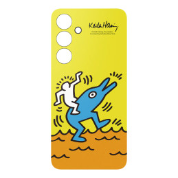 Samsung Flipsuit dėklas EF-MS721CYEGWW, skirtas Samsung Galaxy S 24 FE - geltonas
