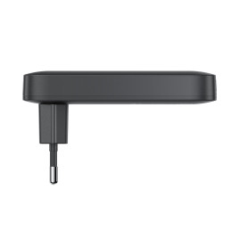 Acefast A100 65W GaN 2 USB-C+ USB-A įkroviklis itin plonas – juodas