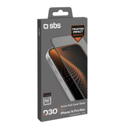 SBS D3O grūdintas stiklas su rėmeliu, skirtas iPhone 14 Pro Max