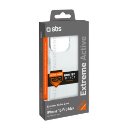 SBS D3O dėklas iPhone 15 Pro Max - skaidrus