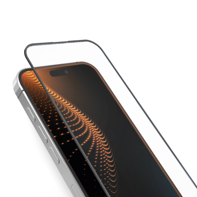 SBS grūdintas stiklas D3O su rėmeliu, skirtas iPhone 15 / 15 Plus