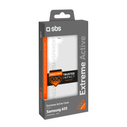 SBS D3O dėklas Samsung Galaxy A55 - skaidrus