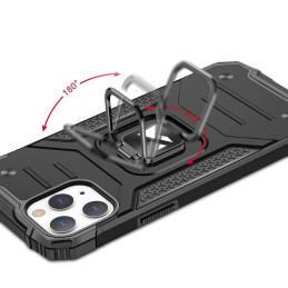 Wozinsky Ring Armor šarvuotas hibridinis korpuso dangtelis + magnetinis laikiklis iPhone 13 Pro mėlynas