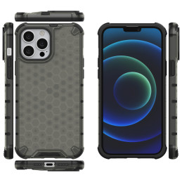 Korinis šarvuotas dėklas su gelio rėmeliu, skirtas iPhone 13 Pro Max, juodas