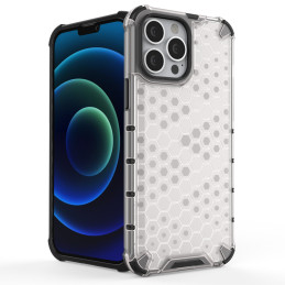 Korinis šarvuotas dėklas su gelio rėmeliu, skirtas iPhone 13 Pro Max, juodas