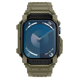 Spigen Rugged Armor "Pro" dirželis skirtas Apple Watch 10 (46 MM) - žalias